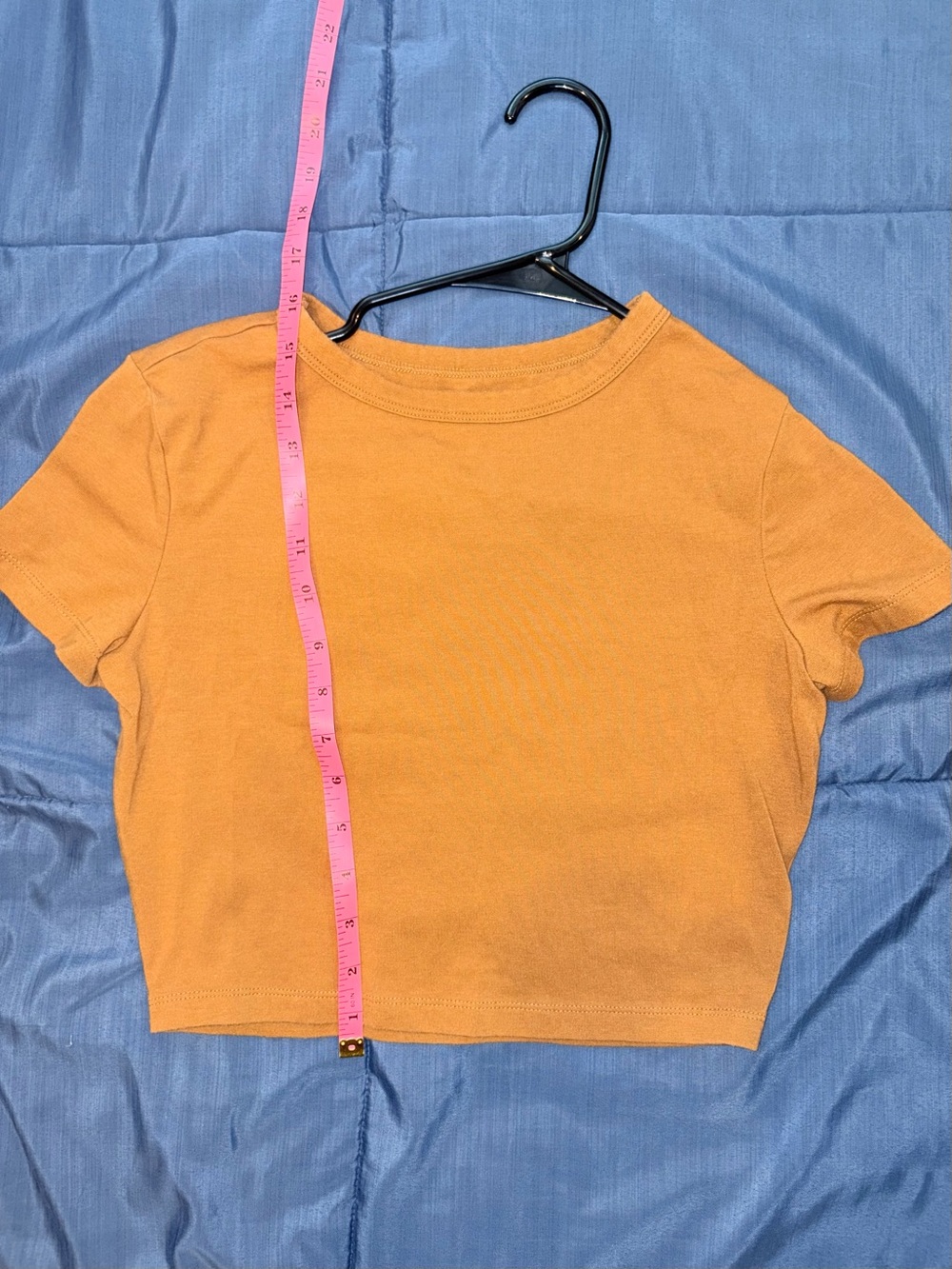 Wild Fable Brown Rust Cropped Baby Tee Short Sleeve Size Small - Picture 5 of 5